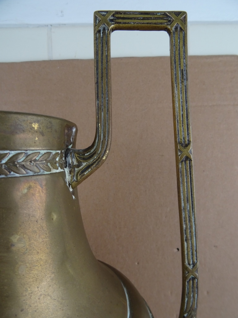 Antieke koperen kelk van 53 cm - Afbeelding 5