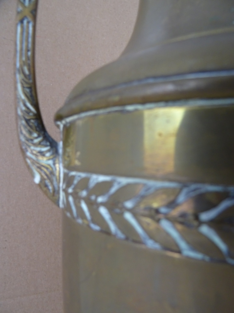 Antieke koperen kelk van 53 cm - Afbeelding 8