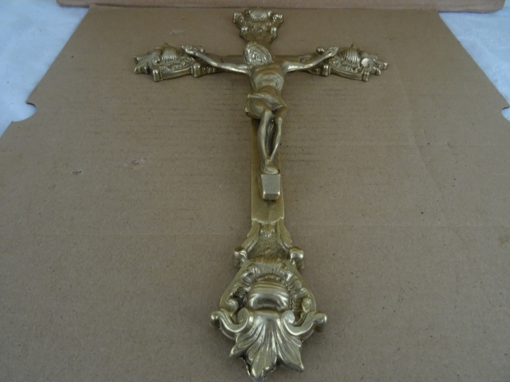 Antiek bronzen kruisbeeld - Afbeelding 14
