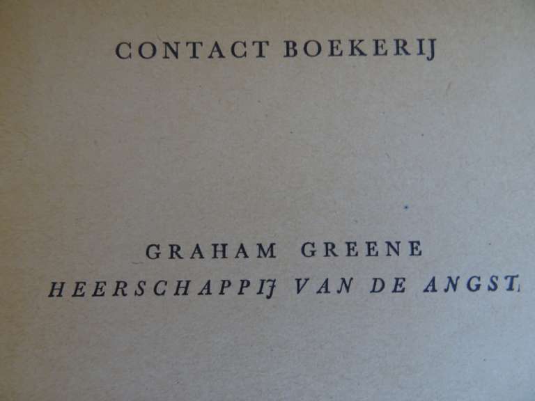 Graham Greene Heerschappij van angst