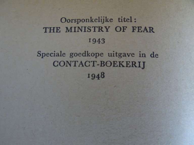 Graham Greene Heerschappij van angst