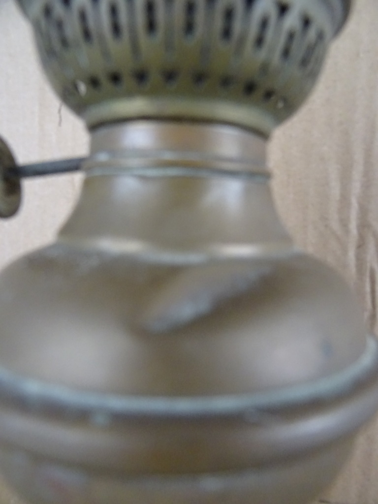 Antieke koperen olielamp 25.5 cm - Afbeelding 8