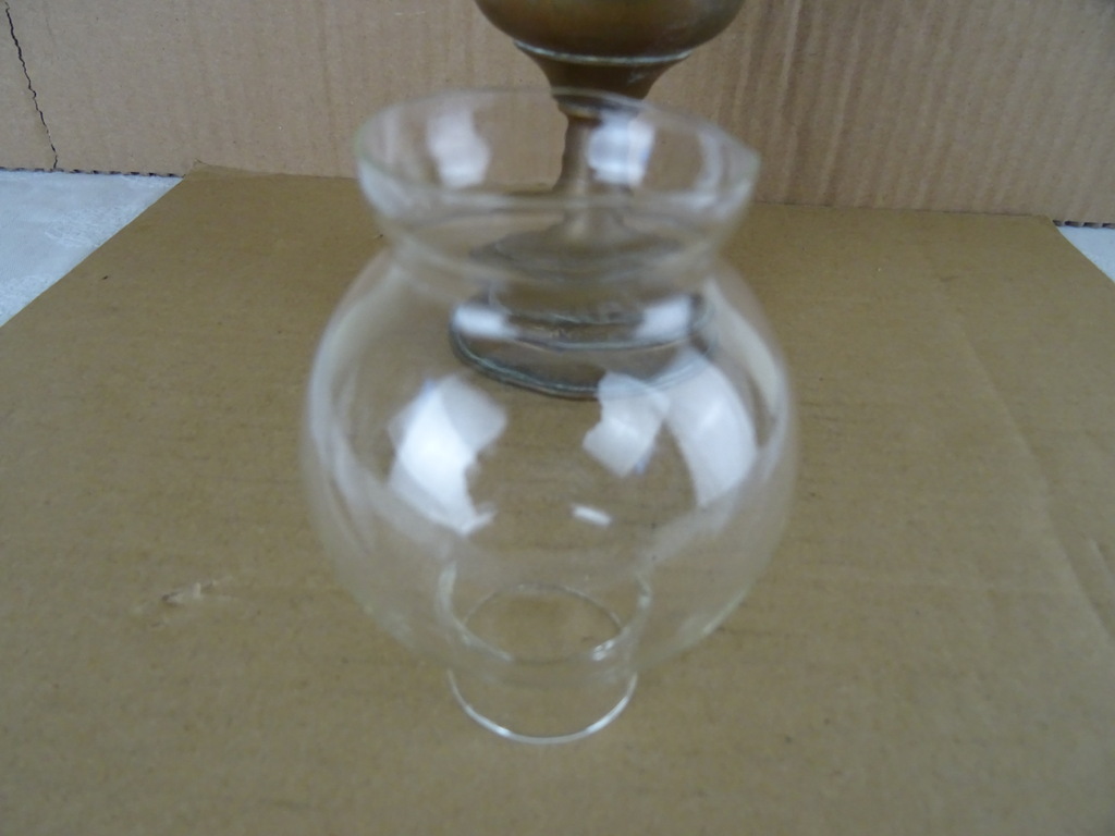 Antieke koperen olielamp 25.5 cm - Afbeelding 9