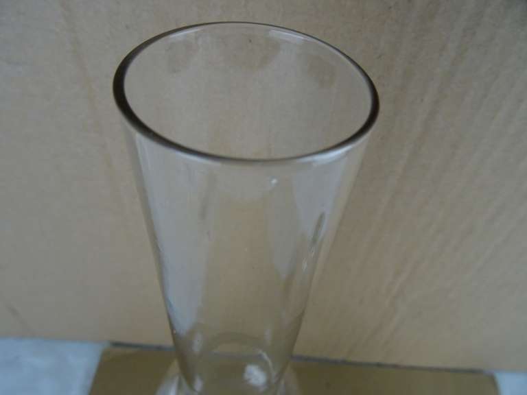 Antiek olielamp glas 30 cm
