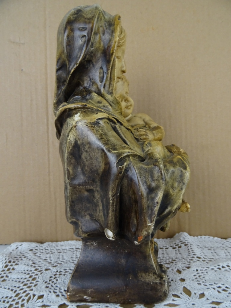Antiek Mariabeeld uit 1929 - Afbeelding 20