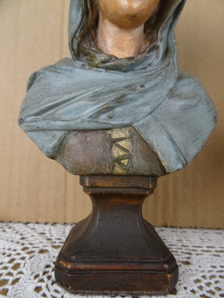 Antieke bustes Maria en Jozef - Afbeelding 6