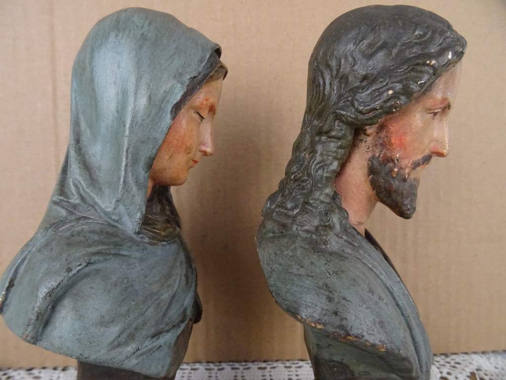 Antieke bustes Maria en Jozef - Afbeelding 19