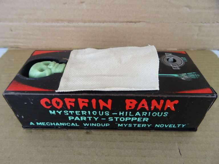 Coffin bank vintage collector's item