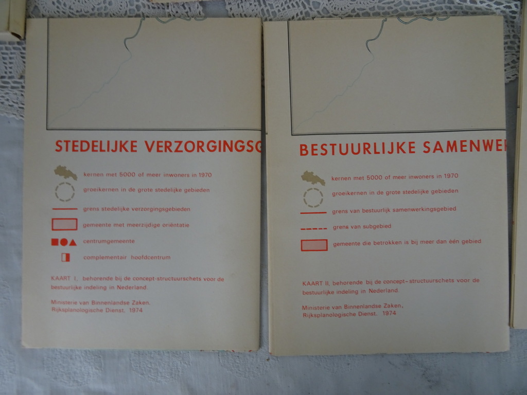 Vintage kaarten bestuurlijke indeling uit 1974 - Afbeelding 6