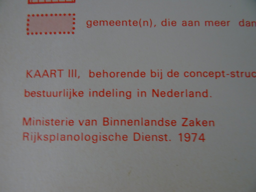 Vintage kaarten bestuurlijke indeling uit 1974 - Afbeelding 10