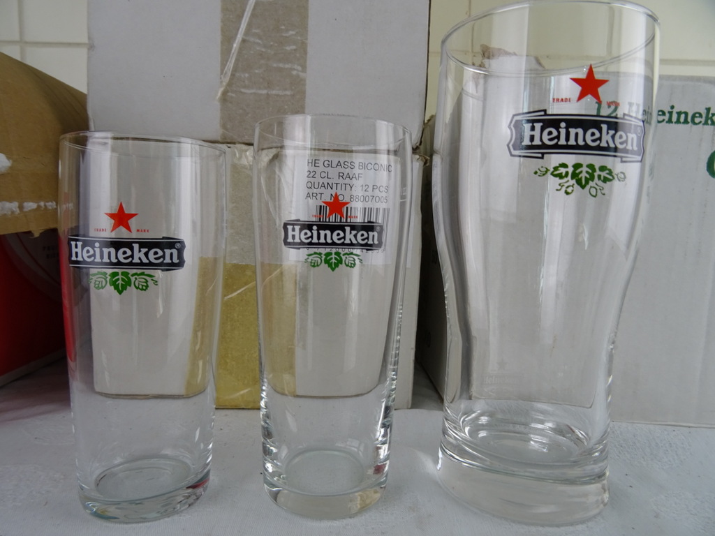 Collectie nieuwe Heineken bierglazen - en