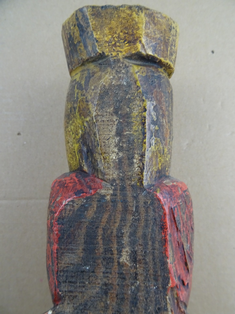 Antiek houten Mariabeeld - Afbeelding 9