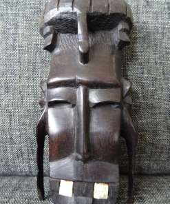 Antiek ritueel masker ebbenhout