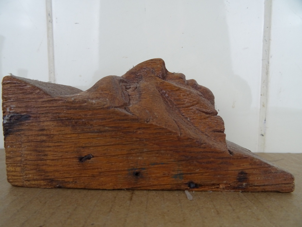 Antiek houten ornament saterkop - Afbeelding 6