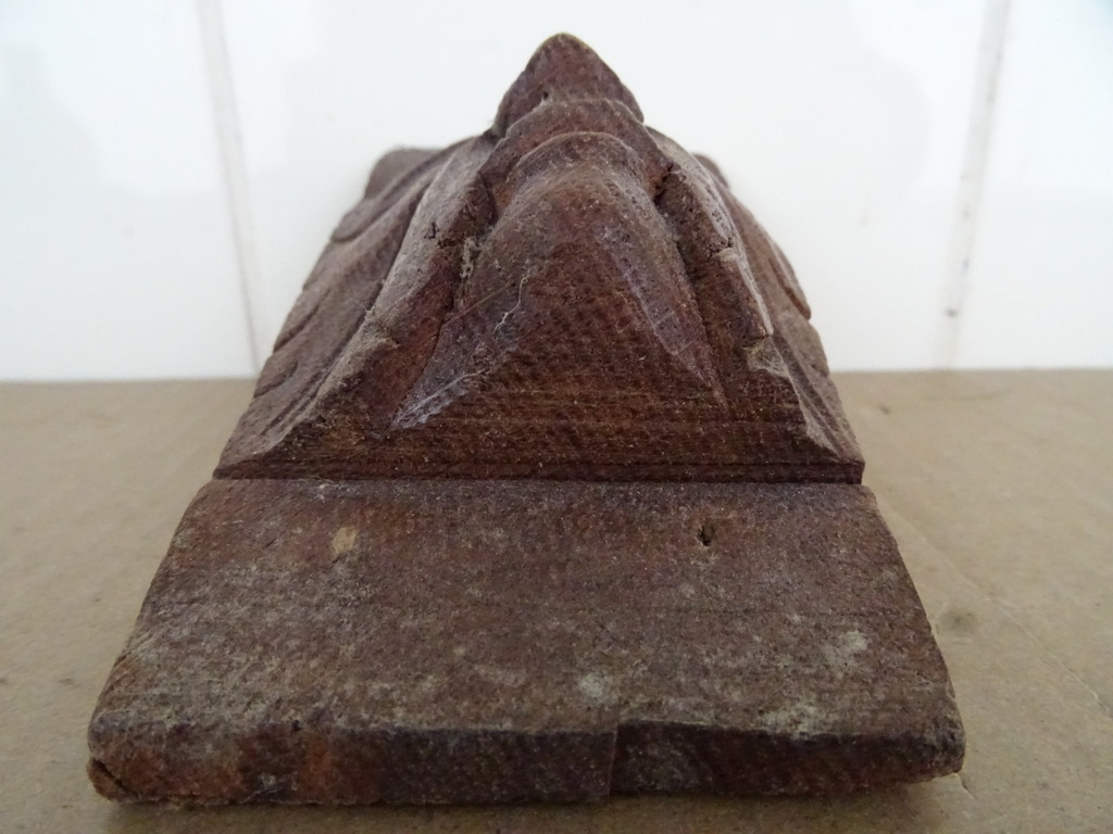 Antiek houten ornament saterkop - Afbeelding 7
