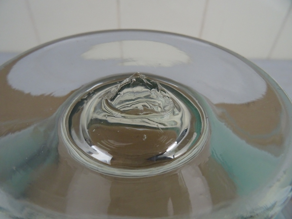 Antieke mondgeblazen glazen fruitschaal - Afbeelding 10