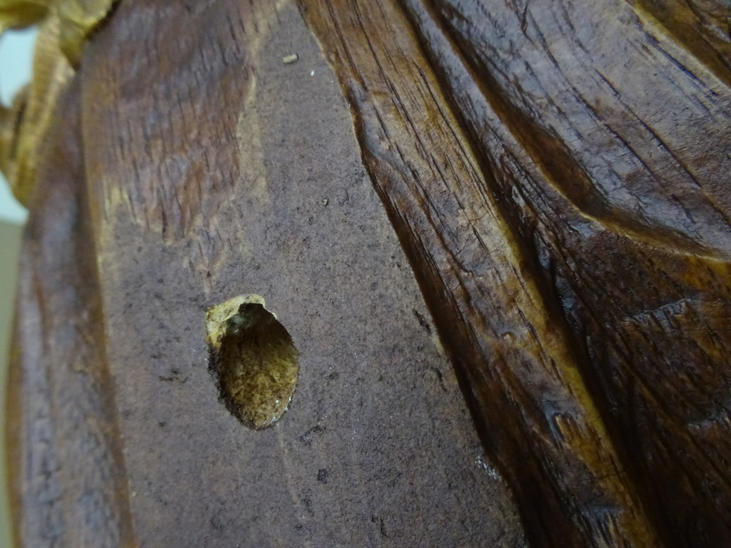 Antiek houten beeld Heilige Christoffel - Afbeelding 12