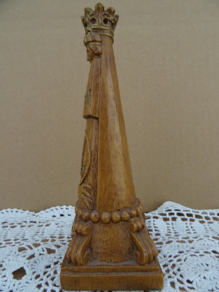 Antiek houten Mariabeeldje - Afbeelding 4