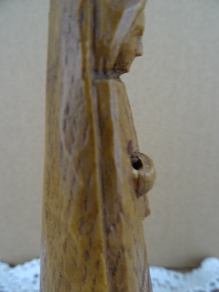 Antiek houten Mariabeeldje - Afbeelding 8