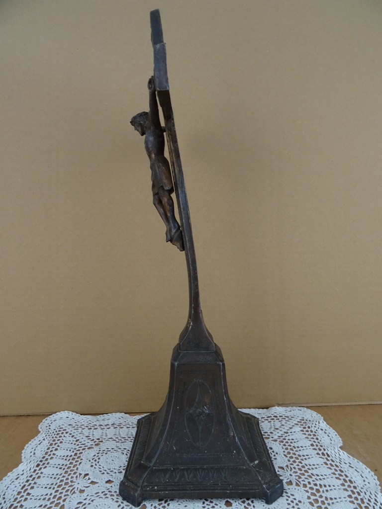 Antiek kruisbeeld 47 cm - Afbeelding 11