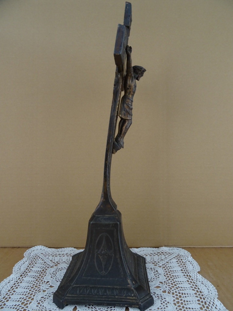 Antiek kruisbeeld 47 cm - Afbeelding 20