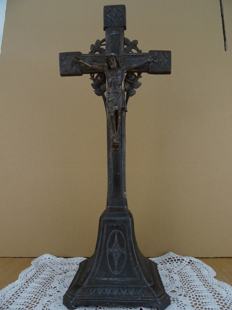 Antiek kruisbeeld 47 cm - Afbeelding 29