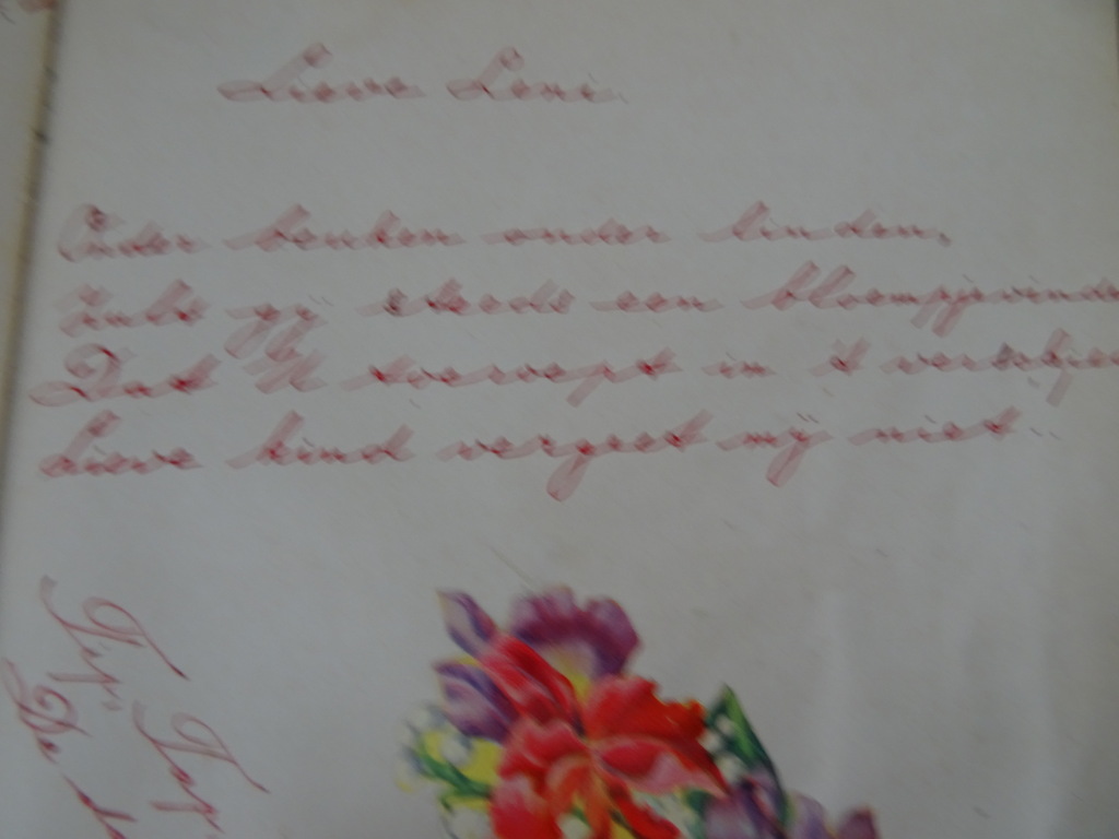 Antiek poesiealbum uit 1940 - Afbeelding 2