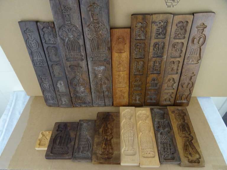 Collectie antieke speculaasplanken