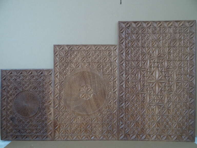 Collectie houten Mandala panelen