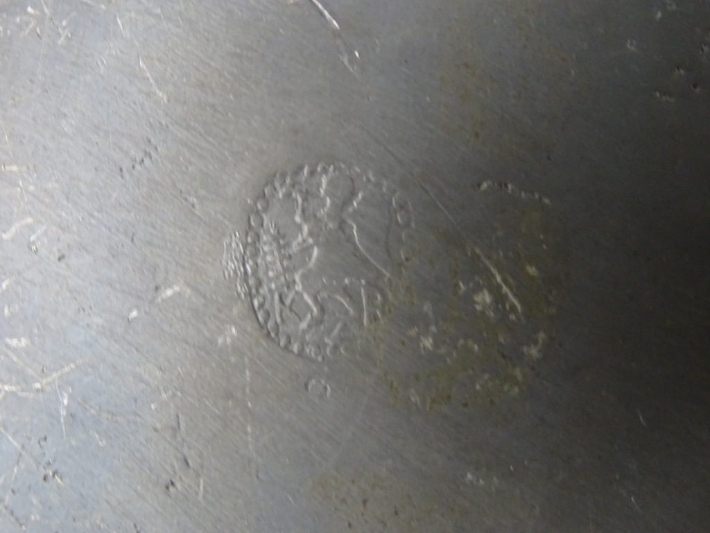 Collectie antieke bordjes tin legering - Afbeelding 4