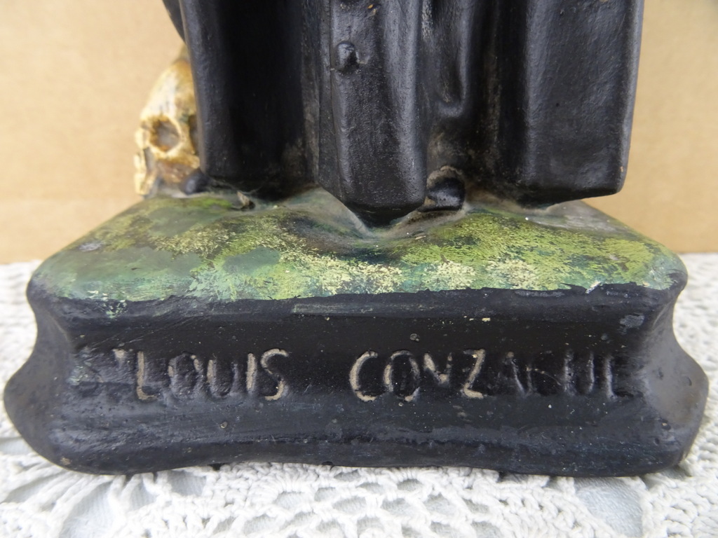 Antiek beeld Aloysius van Gonzaga 41 cm - Afbeelding 5