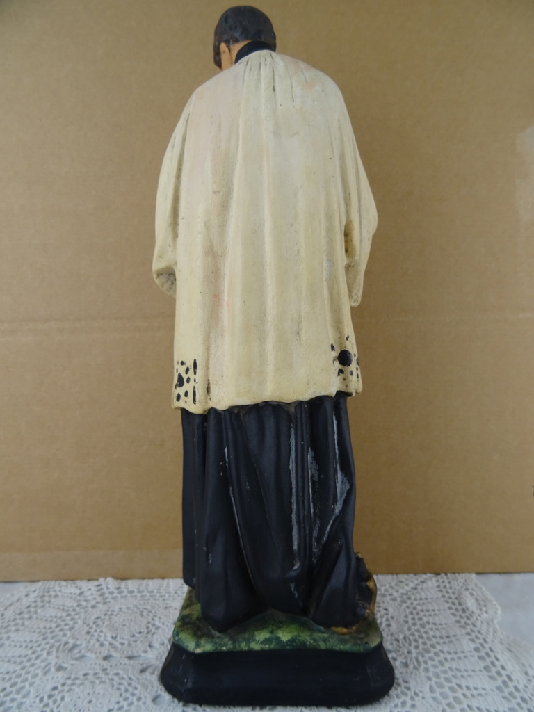 Antiek beeld Aloysius van Gonzaga 41 cm - Afbeelding 9