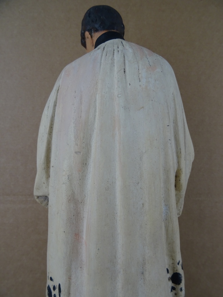 Antiek beeld Aloysius van Gonzaga 41 cm - Afbeelding 10