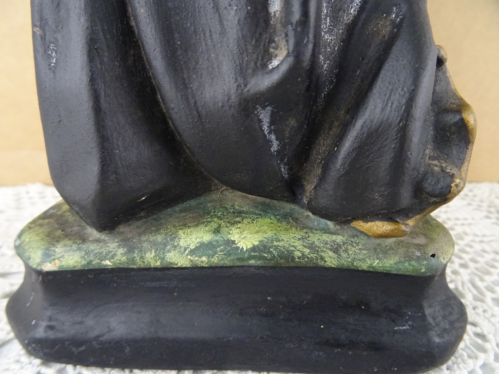 Antiek beeld Aloysius van Gonzaga 41 cm - Afbeelding 14