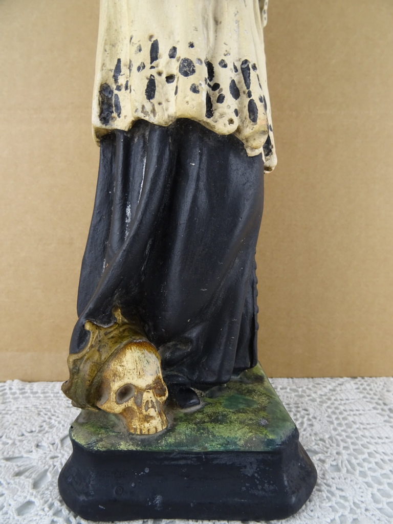 Antiek beeld Aloysius van Gonzaga 41 cm - Afbeelding 17