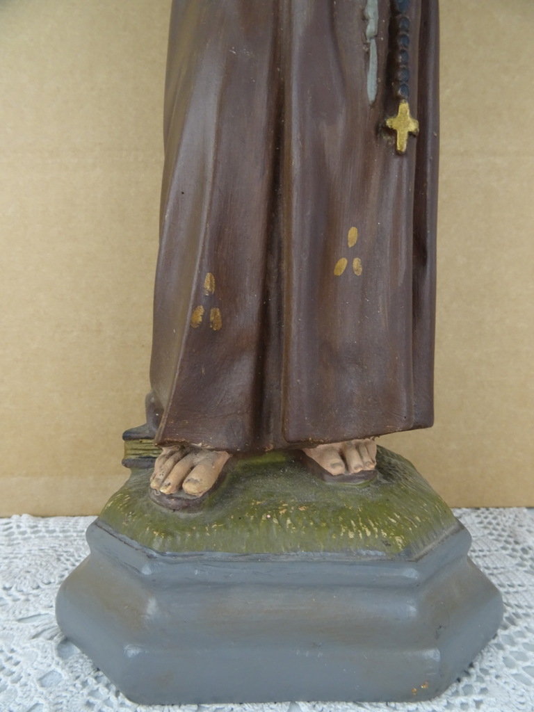 Antiek beeld Heilige Antonius - Afbeelding 4