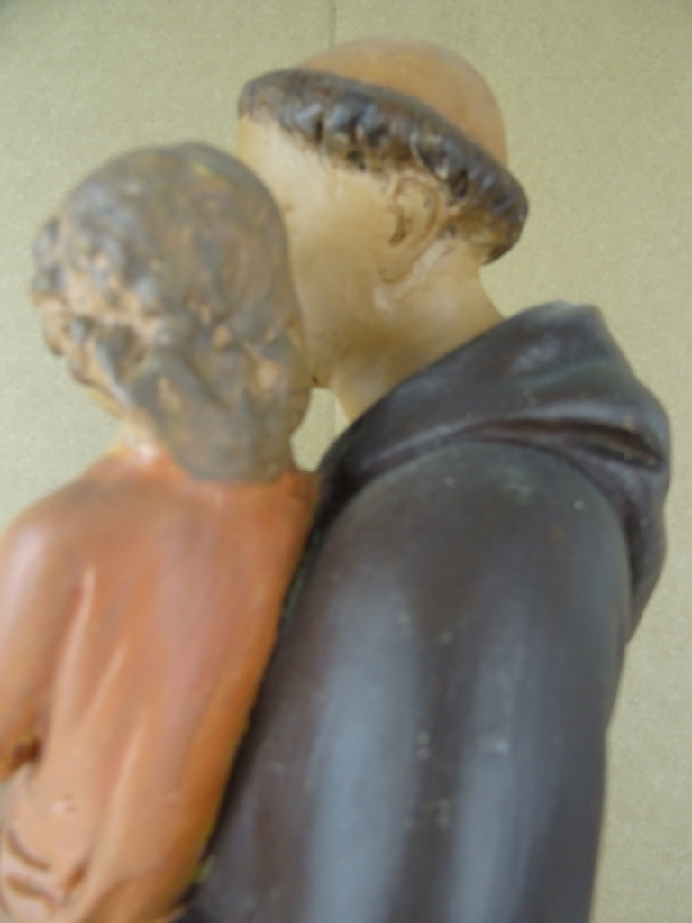 Antiek beeld Heilige Antonius - Afbeelding 6