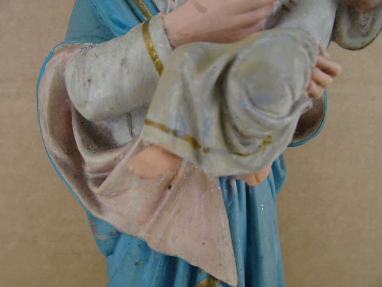Antiek Mariabeeld de Moeder Gods