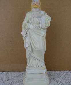 Antiek porseleinen Jezusbeeld 21 cm