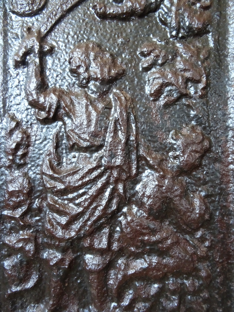 18e-Eeuwse haardplaat Abraham die zoon offert