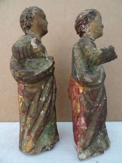 18e-Eeuwse houten apostelen 11 cm