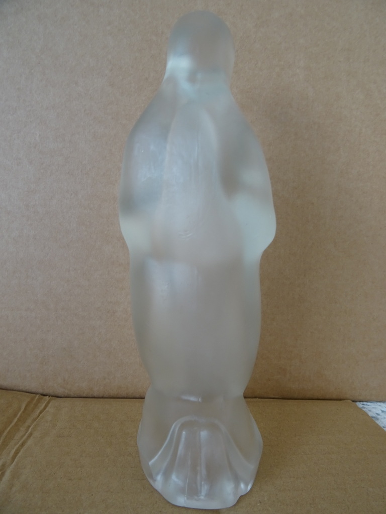 Vintage glazen Mariabeeld 20.5 cm - Afbeelding 6