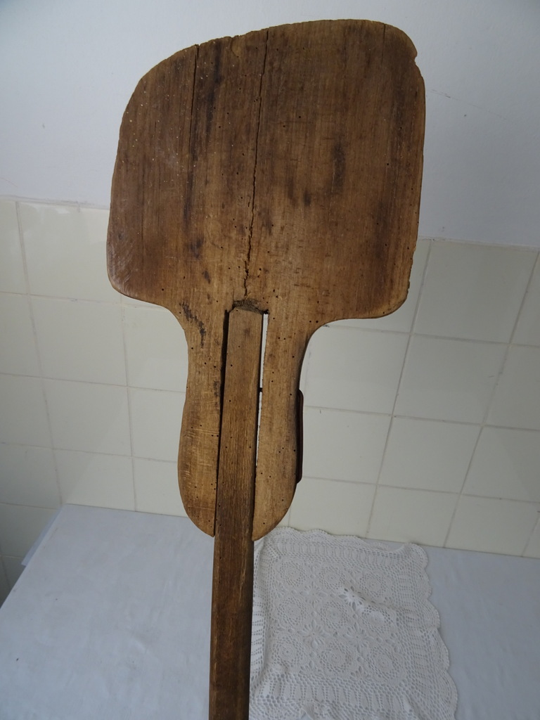 Antieke houten roeispaan 164 cm