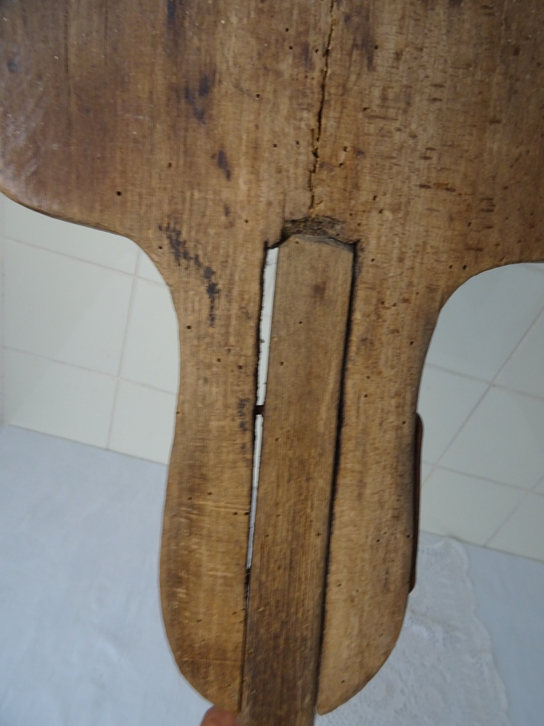 Antieke houten ovenschep bakker 164 cm - Afbeelding 5