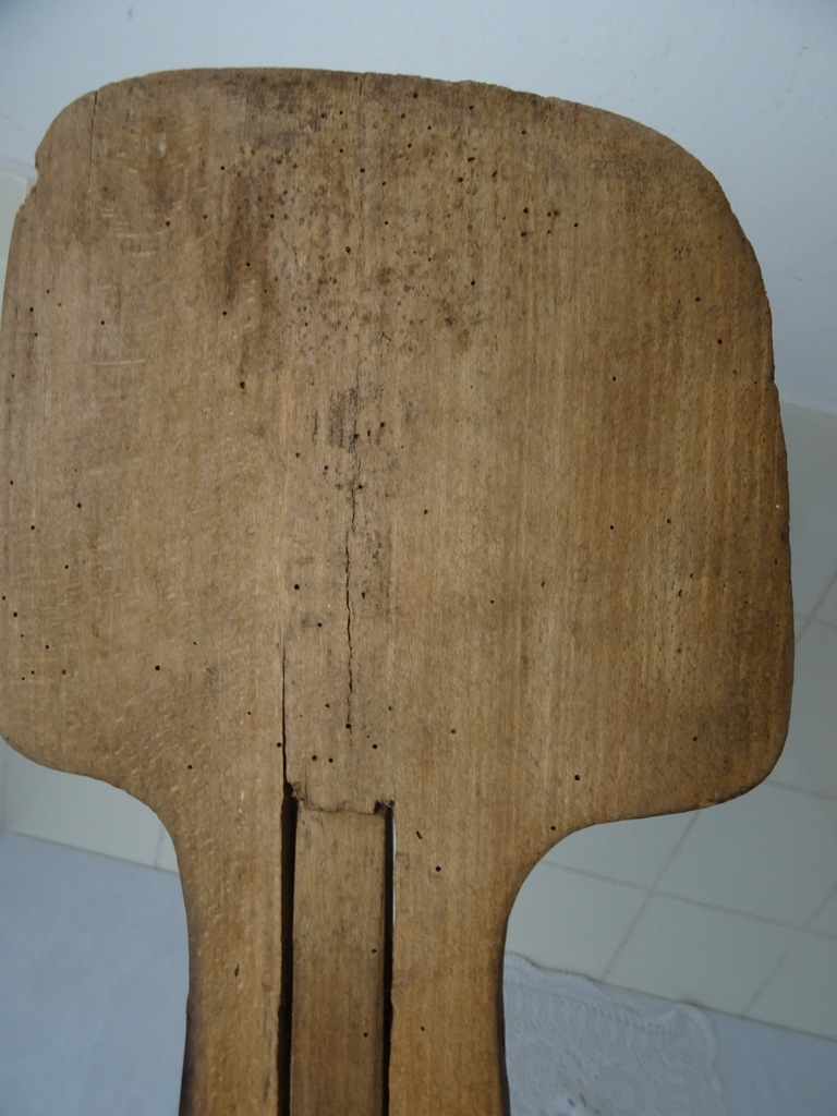 Antieke houten ovenschep bakker 164 cm - Afbeelding 8