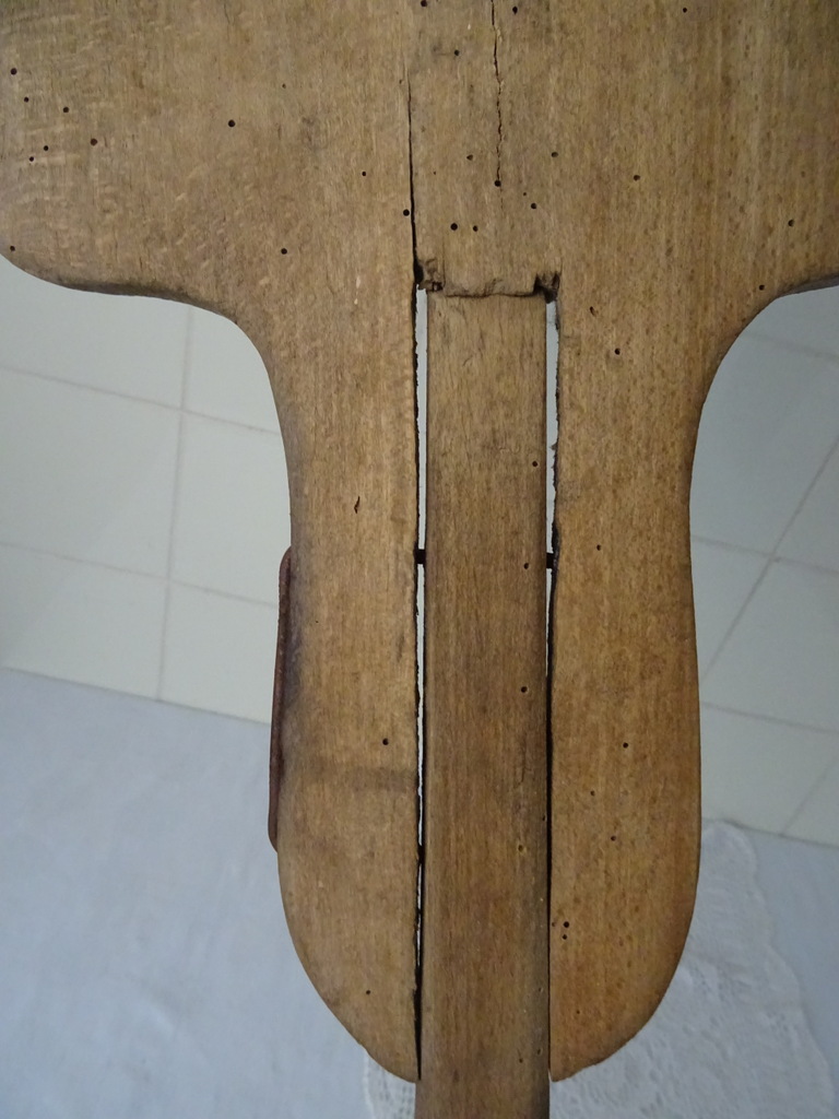 Antieke houten ovenschep bakker 164 cm - Afbeelding 9