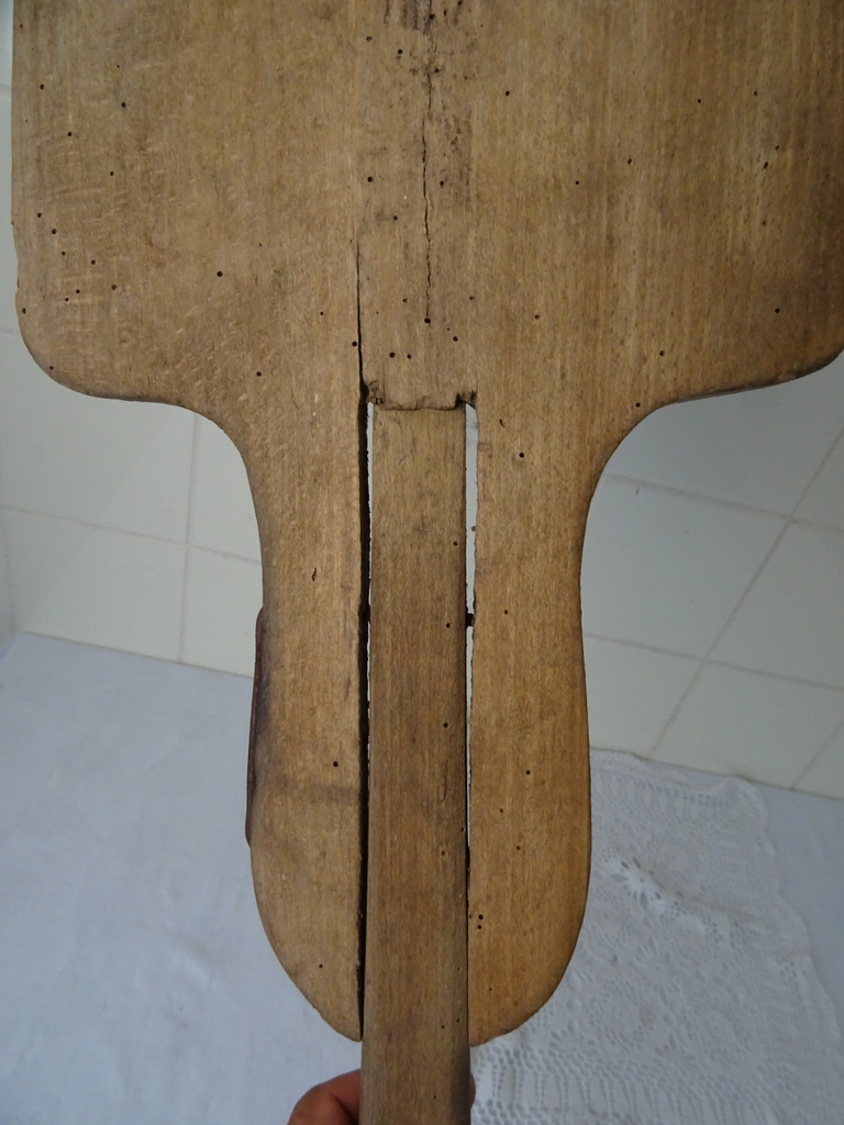 Antieke houten ovenschep bakker 164 cm - Afbeelding 11