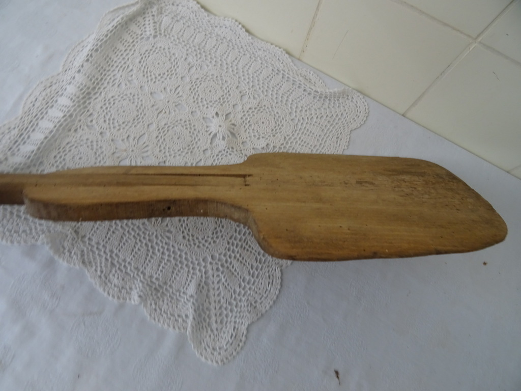Antieke houten ovenschep bakker 164 cm - Afbeelding 14