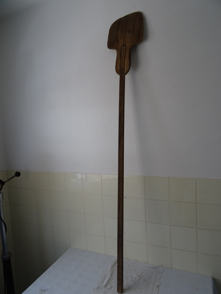 Antieke houten ovenschep bakker 164 cm - Afbeelding 2