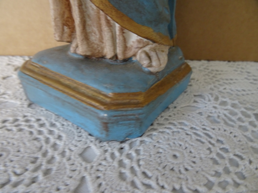 Beeldschoon antiek Jezusbeeld 31 cm - Afbeelding 8